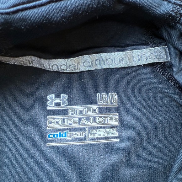 Under Armour Fitted ColdGear Pullover Top Thumbholes Athletic Large - Picture 4 of 9